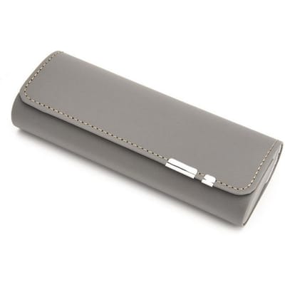 Étui à lunettes magnétique en cuir PU, boîte à lunettes de myopie unisexe, boîte de rangement de lunettes de soleil, coque de protection pour lunettes, nouvelle collection gray