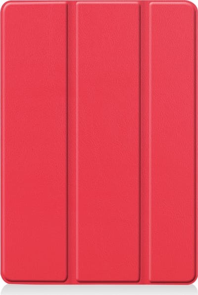 Hoesje - Geschikt voor Apple iPad 7 (2019) - 10.2 inch - 7e Generatie - Dun & Stevig - Trifold Bookcase - Hard Cover - Hardcover Book Case - Tablet Hoes - Rood