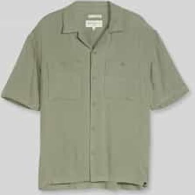 Tom Tailor Denim - Loose fit resorthemd met linnen - Maat XL - Sea Spray