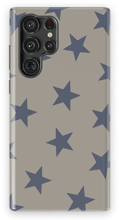 DripCase Hoesje Samsung Galaxy S22 Ultra | Sterren Design | Magnetisch Opladen | 2-in-1 Ontwerp | Stars Backcover Slate Sky