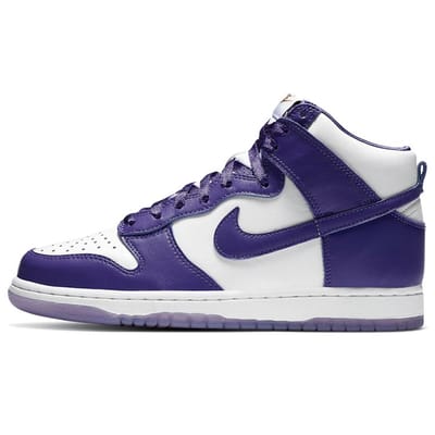 Nike Dunk High Varsity Purple Dames Sneakers Wit DC5382-100 39 blue
