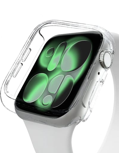 Hoesje Geschikt voor Apple Watch 11 (42 mm) - Extra Sterk - Siliconen Case Cover - Smartwatch Full Bumper Hoes - Transparant