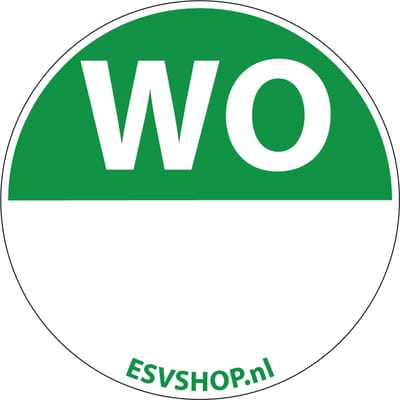 Woensdag dagsticker op rol 30 mm - 800 per rol