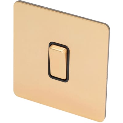 Bouton Plaque Interrupteur Couleur Or Imitation Double Commande Panneau Acier Inoxydable Bouton Poussoir Mural beige
