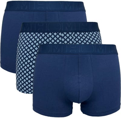 HOM - John Boxer briefs 3pack - Navy/Navy/Navy print - mannen - S