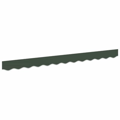 vidaXL - Vervangvolant - voor - zonnescherm - voor - 2,5 - m - Donkergroen - Polyester