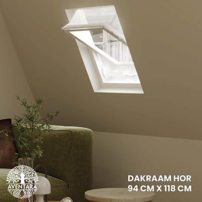 Dakraam Hor - 94 x 118 cm - Geschikt voor Velux: PK06 (GGL 406, p06) Fakro/Optilight: Maatcode 08 Roto: 09/11 Insect Raamhor - Insecten Plissé - Vliegenhor – Gaas - Inbouw Zonder boren