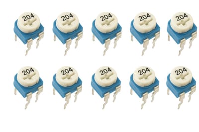 Weerstand regelbaar 200K Ohm RM-065 Trimpot Trimmer Potentiometer 10-stuks RM065-204