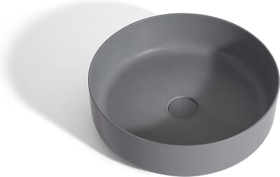 Mawialux opzet waskom - Solid surface - 42x42 cm - Mat grijs - Stewart
