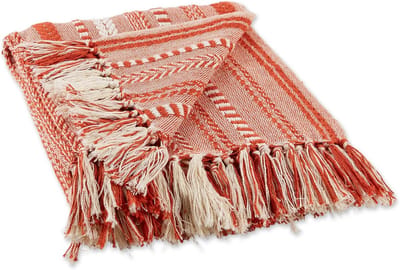 Katoenen Plaid in Vintage Rood - 50x60 Inch