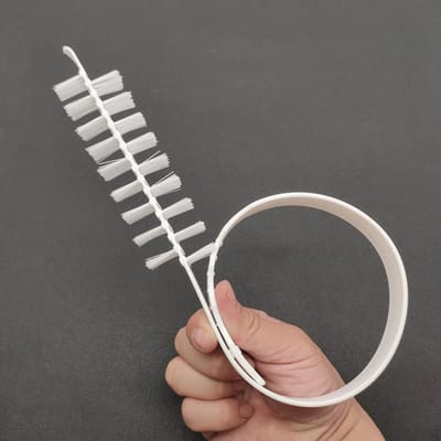 Wasmachine Reinigingsborstel Huishoudelijk Duurzaam Nylon Spleetborstel Gereedschap Rolwasmachine wit