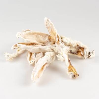 Duvoplus - Hondensnack - Hond - Farmz Konijnenoren Met Haar 100g - 1st