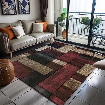 Modern Geometrisch Tapijt Woonkamer Abstracte Decoratie Huis Sofa Wasbaar Groot Formaat Vloerkleden Slaapkamer Garderobe Antislip Vloermatten 60*90cm