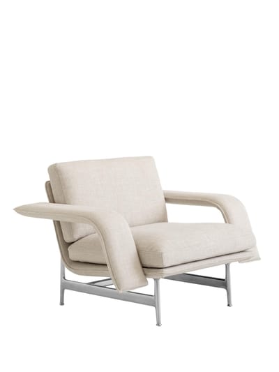 &Tradition Meantime loungestoel AV29 - aluminium hoogglans gepolijst - andTraditionEcriture210