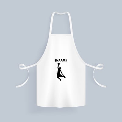 Akyol - basketbal met eigen naam Keukenschort - Basketbal - basketballer - sport - 82 bij 71 cm