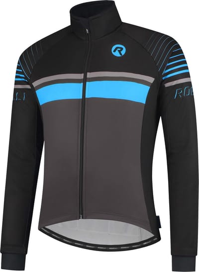 Rogelli Hero Fietsjack Winter - Heren - Grijs, Zwart, Blauw - Maat M