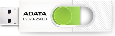 ADATA UV320 USB flash drive 256 GB USB Type-A 3.2 Gen 1 (3.1 Gen 1) Groen, Wit
