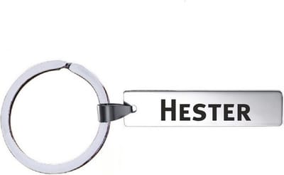 Sleutelhanger Met Naam - Hester - RVS