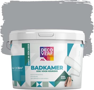 Decoverf badkamerverf warmgrijs, 4L