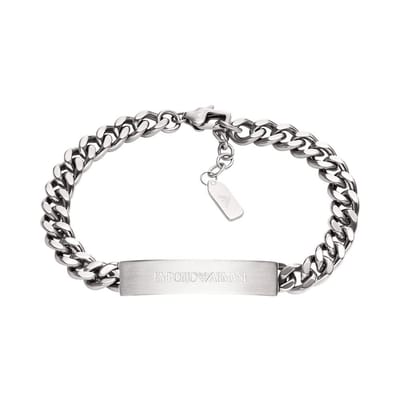 Emporio Armani EGS3304040 Heren Armband (sieraad) 18.50 cm - Zilverkleurig