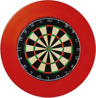 Combideal - A-merk dartbord Bristle - dartbord - inclusief - dartbord surround - rood - Darts Set