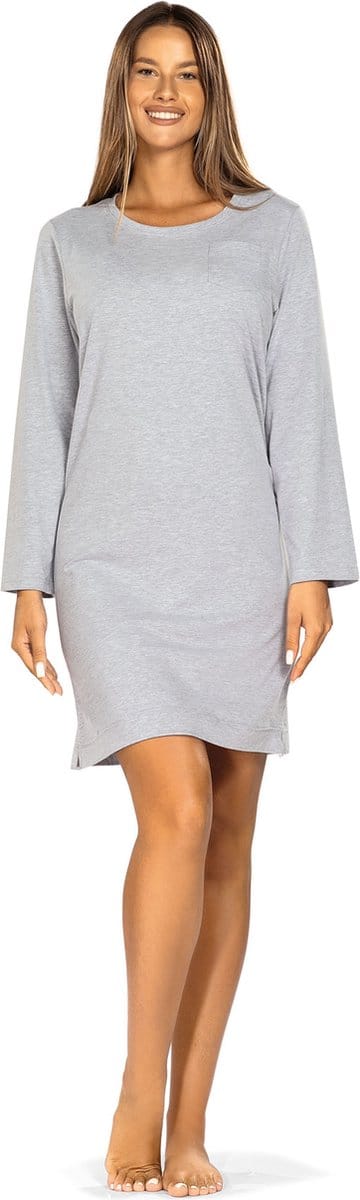 Dames Nachthemd 'Original Grey' met Lange mouw