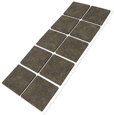 Zelfklevende Viltglijders 10x - Meubel- en Vloerbescherming 45x45 mm