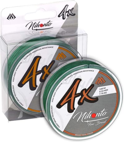 Mikado Gevlochten Vislijn 150m – 0.10mm 7.7kg – Roofvislijn voor Baars & Snoekbaars – Groen