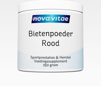 Nova Vitae - Rode Bietenpoeder - 100% Zuiver - Sportprestaties en Herstel - 250 gram