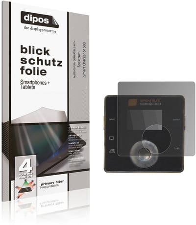 dipos – Matte Privacy Screenprotector geschikt voor Spektrum Smart Charger S1500 | Anti-Spy Beschermfolie