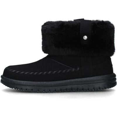 Hey Dude Camden Cuff Classic Cozy - Veterschoenen - Synthetisch Suède - Zwart/Zwart