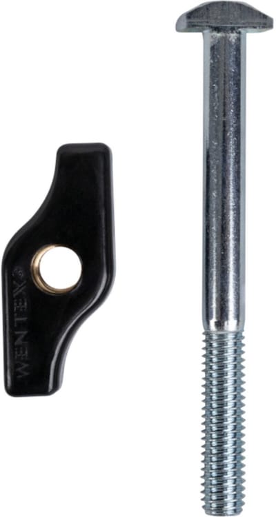 Wentex SET Frame Vleugelmoer M8 en hamerkopbout Zwart