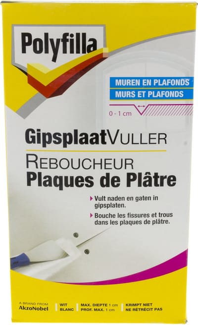 Polyfilla - Gipsplaatvuller (Poeder) - Wit - 2 Kg