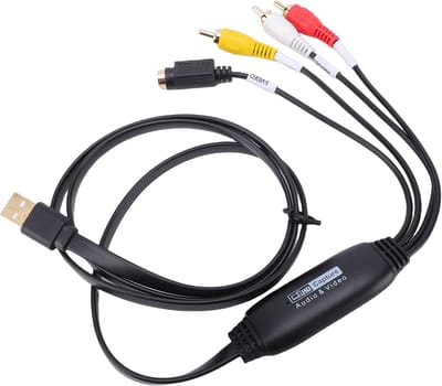 Video Opnamekaart - Digitale Converter - Oude Banden Digitaliseren - Hoge Resolutie Conversie - USB 2.0 - Zwart