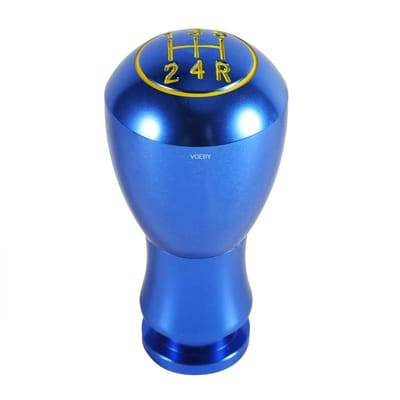 Dailygoods- Versnellingspook Schakelknop - Universeel - 5 Versnellingen - Robuust - Aluminium - Geschikt voor Push-On voertuigen