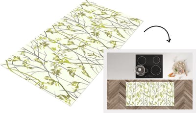 Keukenloper - Loper keuken - Patroon - Jungle - Planten - 120x60 cm - Keukenloper vinyl
