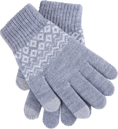 CHPN - Warme handschoenen - Touchscreen Handschoenen - Winterhandschoen - Heren - Dames - Maat S/M - Grijs - Warme handen - Unisex