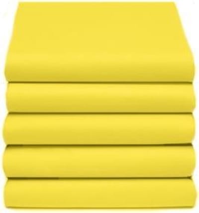 D'Orveige Hoeslaken Dubbel Jersey - Litsjumeaux - 160/180x200 cm - Geel