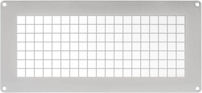 Ventilatierooster Kruipruimte - Luchttoevoer Rooster - Ventilatie Regelen - Verzinkt Staal - 250 x 120 mm - Wit