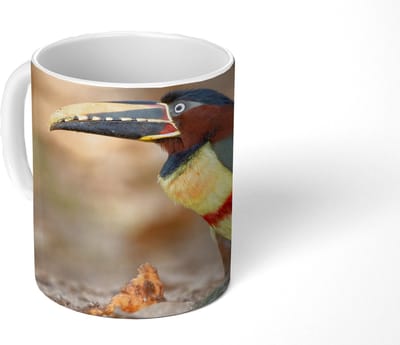 Mok - Koffiemok - Vogel - Toekan - Veren - Natuur - Mokken - 350 ML - Beker - Koffiemokken - Theemok
