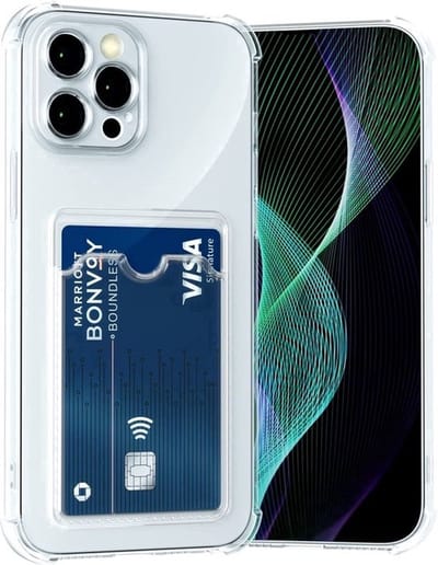 Backcover met Pashouder – Geschikt voor Samsung Galaxy S24 FE – Transparant – Anti Shock Siliconen Hoesje