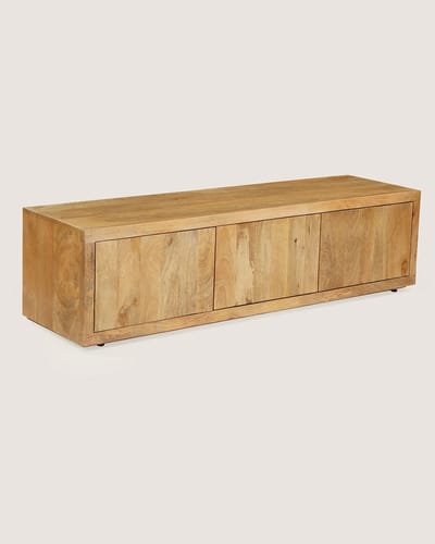 TV Meubel 160 cm Mangohout – 3 Deuren – Landelijk