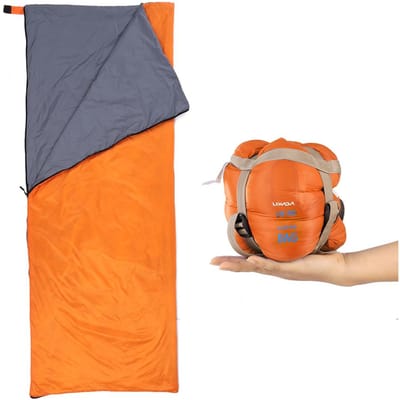 Lixada 190 * 75cm Outdoor Envelop Slaapzak Kamperen Reizen Wandelen Multifunctioneel Ultralicht 680g