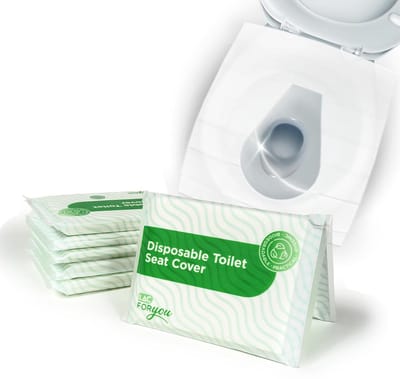 Wegwerp toiletbrilhoezen - Hygiënische hoezen - Reizen en openbaar - Biologisch afbreekbaar materiaal - 60 stuks