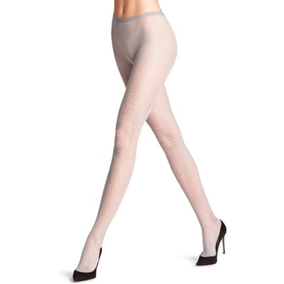 FALKE Siren gedessineerd transparent panty dames grijs - maat S