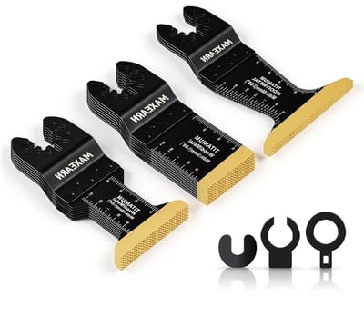 Multitool zaagbladen - Oscillerende zaagbladen - Precisie zagen - Titanium bimetalen coating - 16 stuks - Zilver