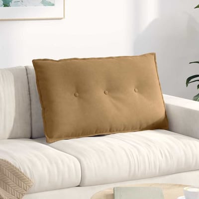 vidaXL - Rugkussen - Bruin - 80 - x - 50 - cm - Corduroy - stof