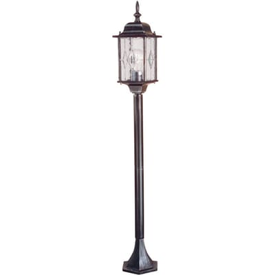 Elstead Lighting LED Tuin Pilaar Wexford | 1X E27 Max 60W | IP44 (Outdoor) | Black/Silver