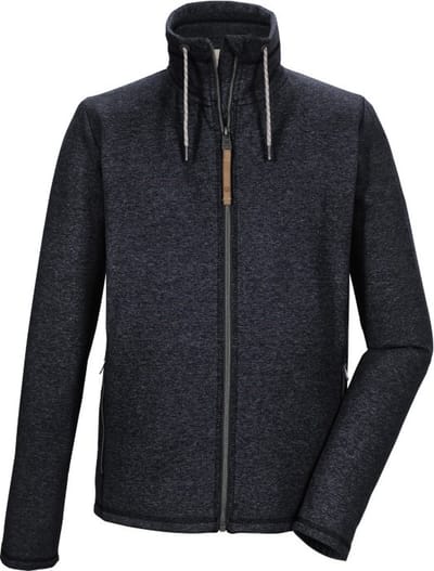 Killtec heren vest - gebreid heren vest fleece - dun - 41445 - navy - maat XXL
