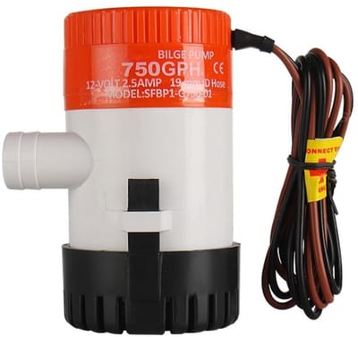 Allecto - Micro DC Dompelpomp - 12 V Waterpomp - Compact en Efficiënt - Bilgepomp voor Jacht - Hoge Doorstroom - Geschikt voor Marine Boten